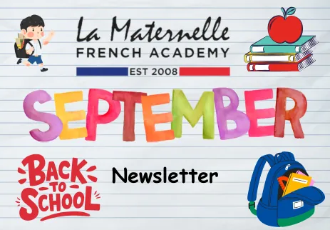 La Maternelle September back-to-school newsletter cover